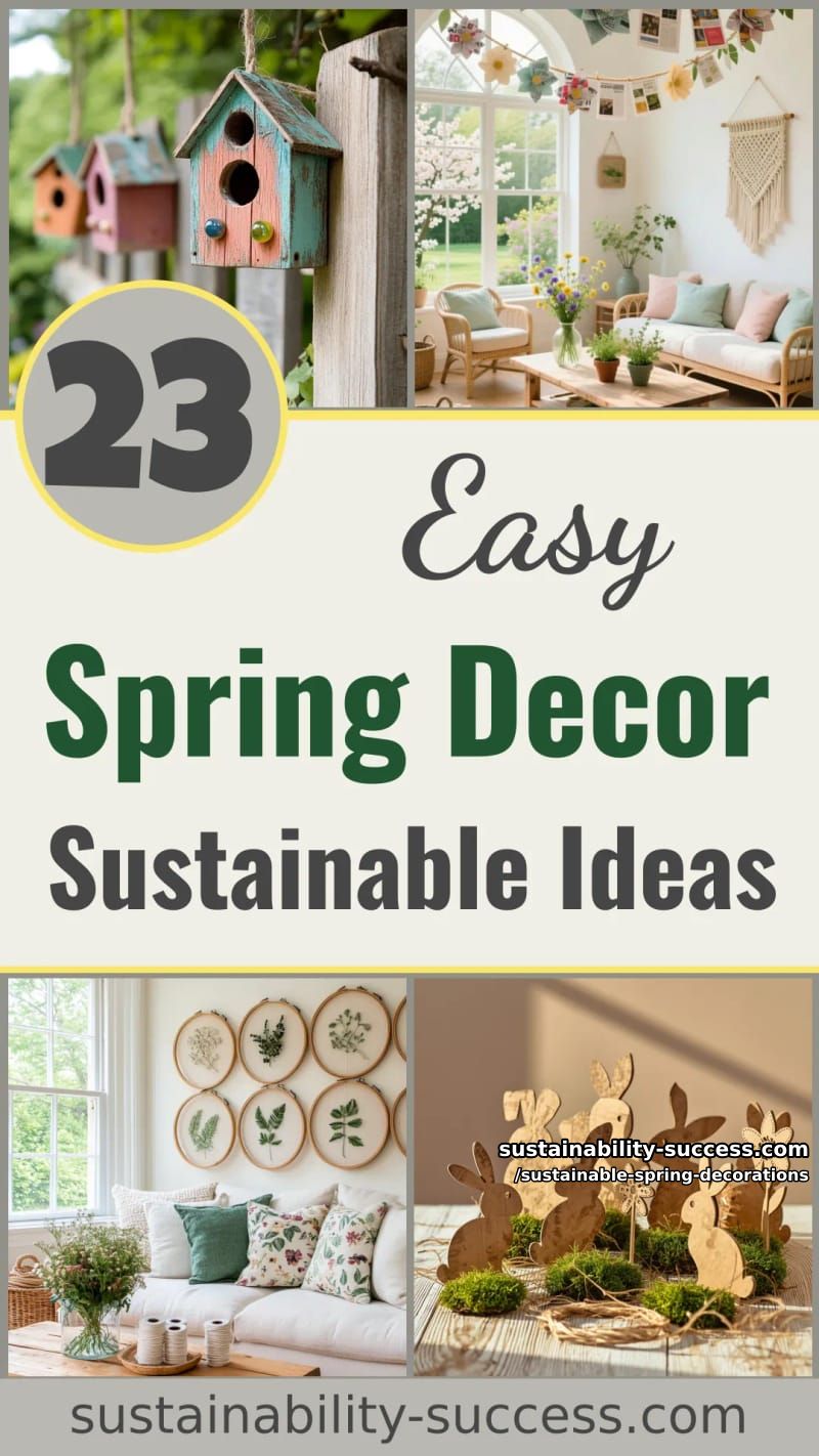 23 Easy and Sustainable Spring Decorations 68 sustainable spring decorations - Collage 67