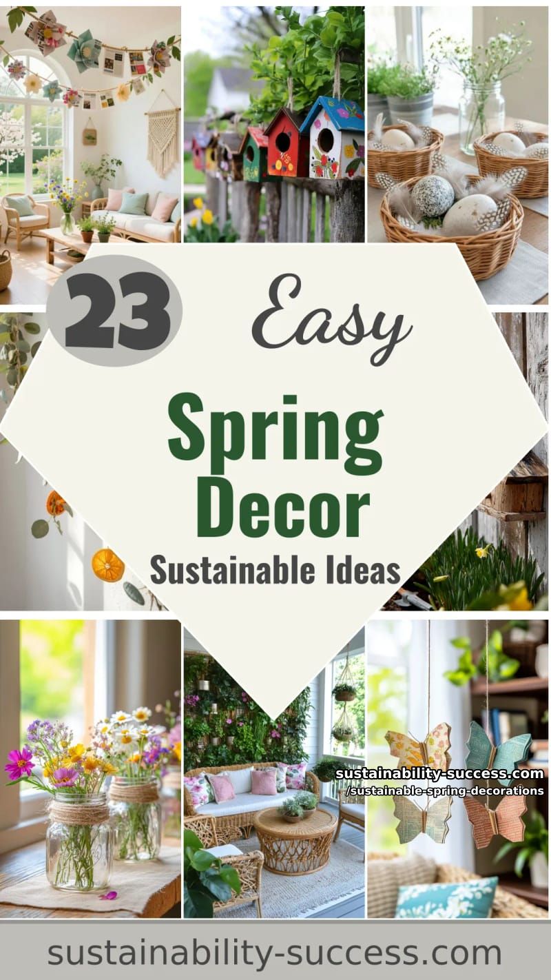 23 Easy and Sustainable Spring Decorations 69 sustainable spring decorations - Collage 68