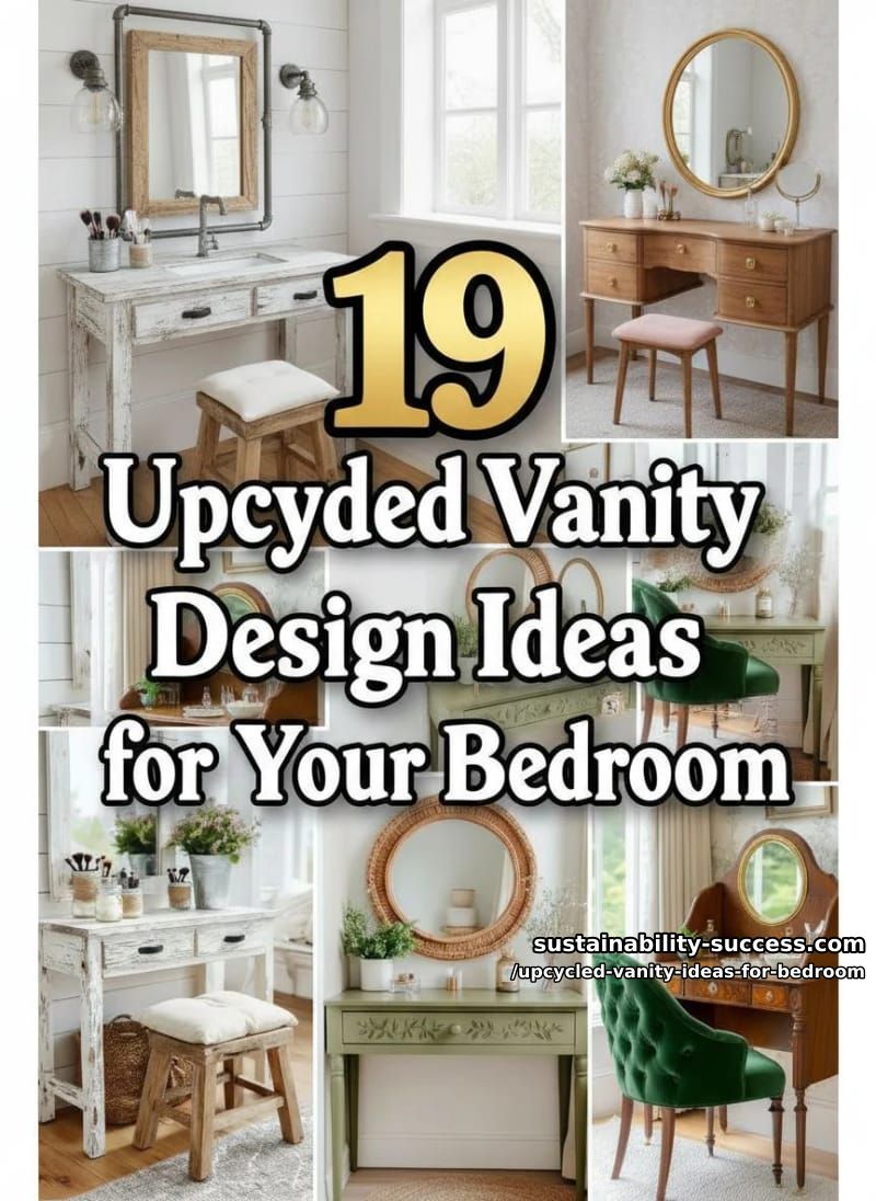 19 Upcycled Vanity Design Ideas to Jazz Up Your Bedroom 57 upcycled vanity ideas for bedroom - Collage 56