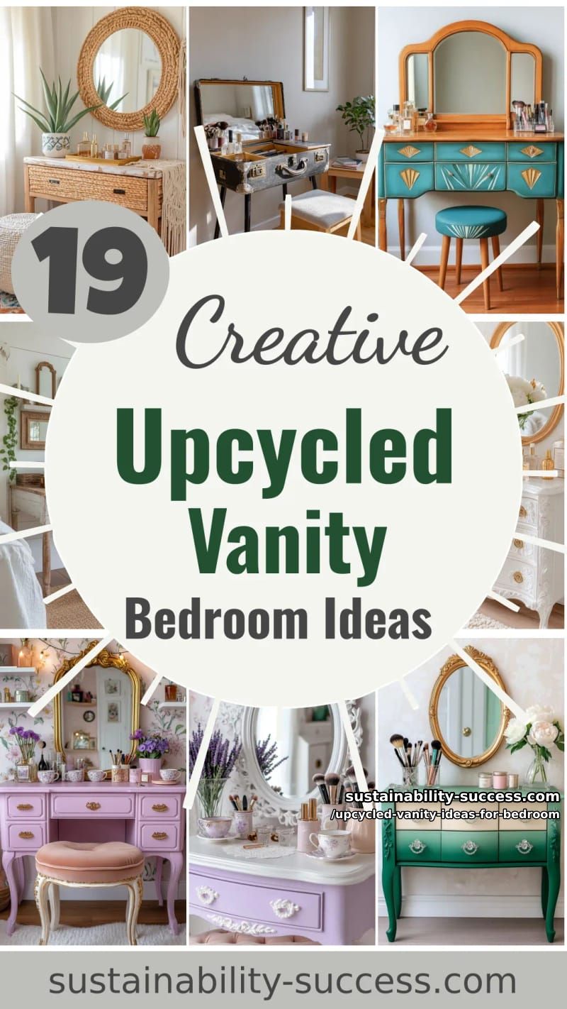 19 Upcycled Vanity Design Ideas to Jazz Up Your Bedroom 66 upcycled vanity ideas for bedroom - Collage 65