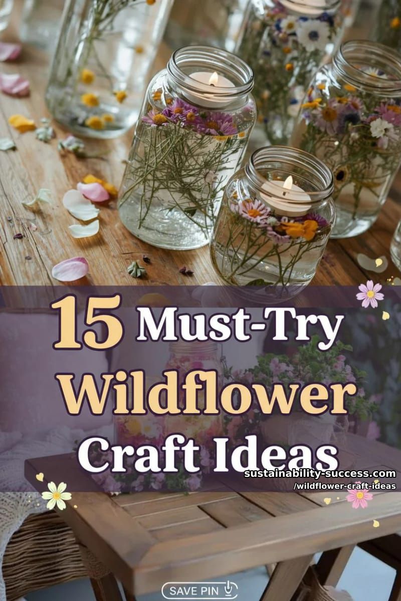 15 Must-Try Wildflower Craft Ideas For Spring 2026 36 wildflower craft ideas - Collage 35