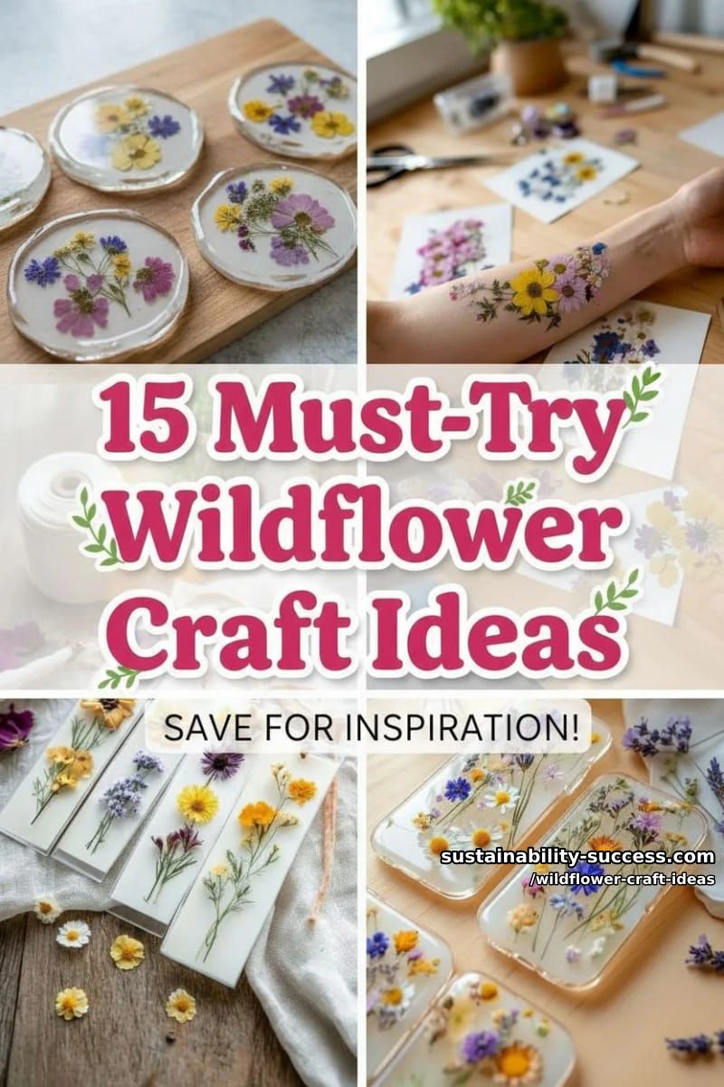 15 Must-Try Wildflower Craft Ideas For Spring 2026 37 wildflower craft ideas - Collage 36