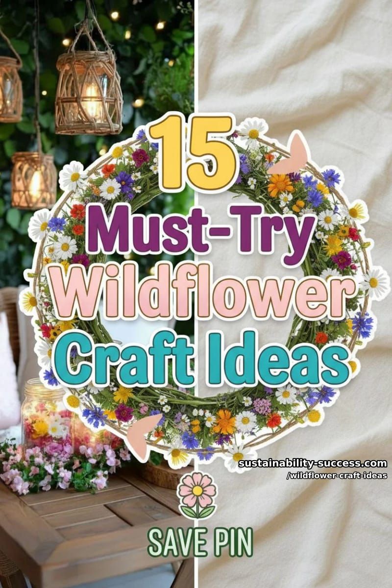 15 Must-Try Wildflower Craft Ideas For Spring 2026 38 wildflower craft ideas - Collage 37