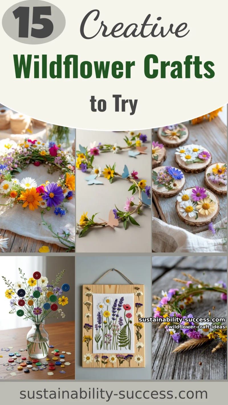 15 Must-Try Wildflower Craft Ideas For Spring 2026 41 wildflower craft ideas - Collage 40