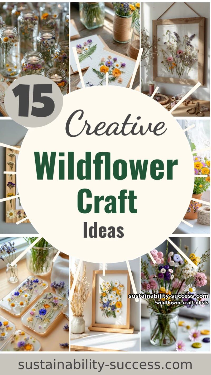 15 Must-Try Wildflower Craft Ideas For Spring 2026 42 wildflower craft ideas - Collage 41