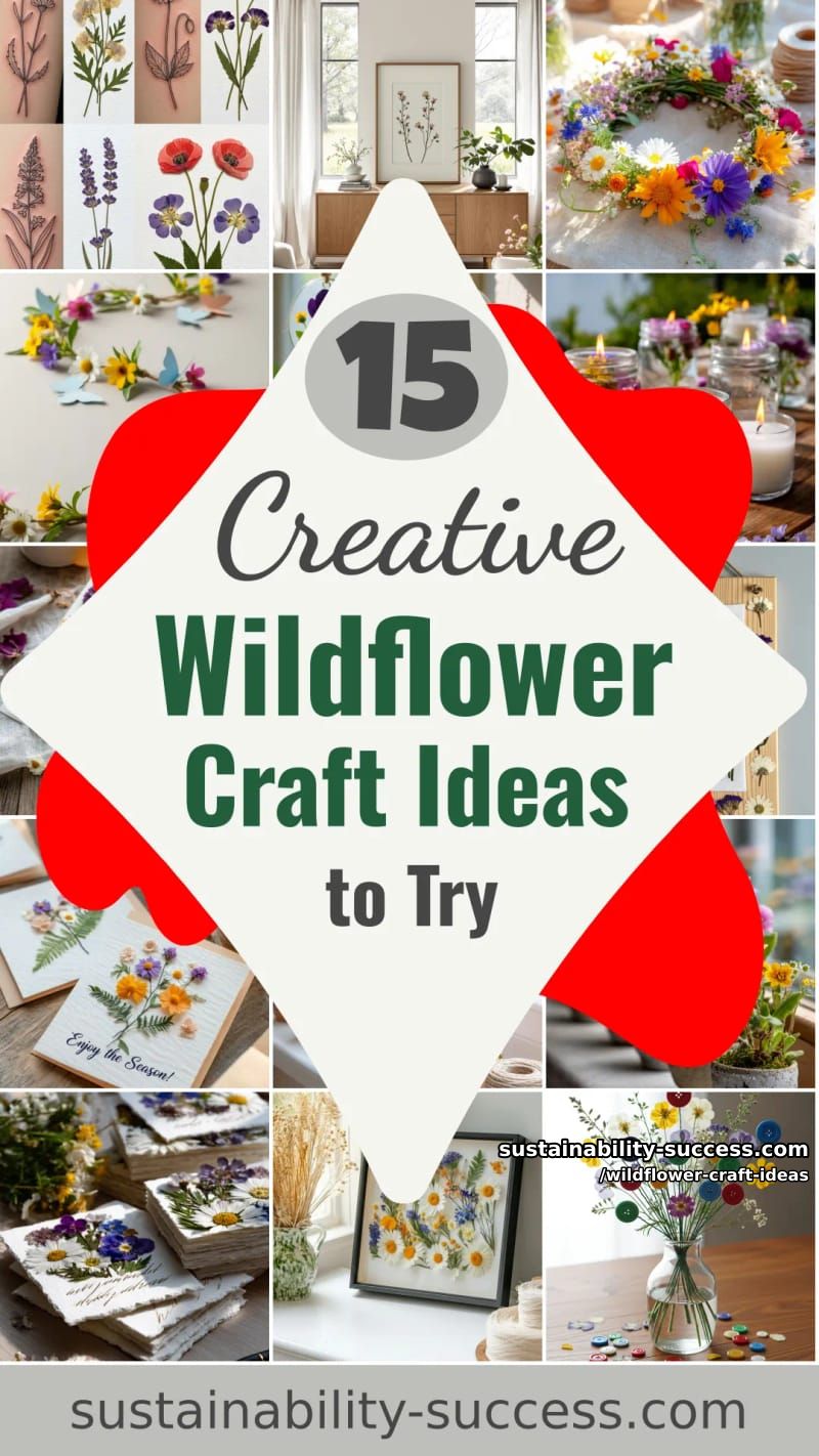 15 Must-Try Wildflower Craft Ideas For Spring 2026 44 wildflower craft ideas - Collage 43