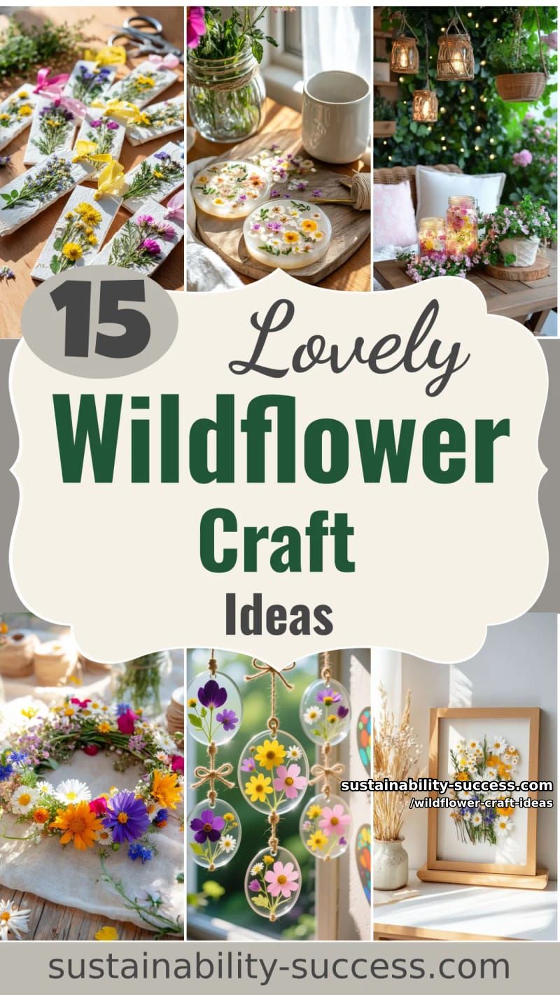 15 Must-Try Wildflower Craft Ideas For Spring 2026 46 wildflower craft ideas - Collage 45