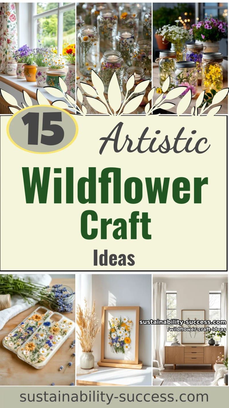 15 Must-Try Wildflower Craft Ideas For Spring 2026 48 wildflower craft ideas - Collage 47