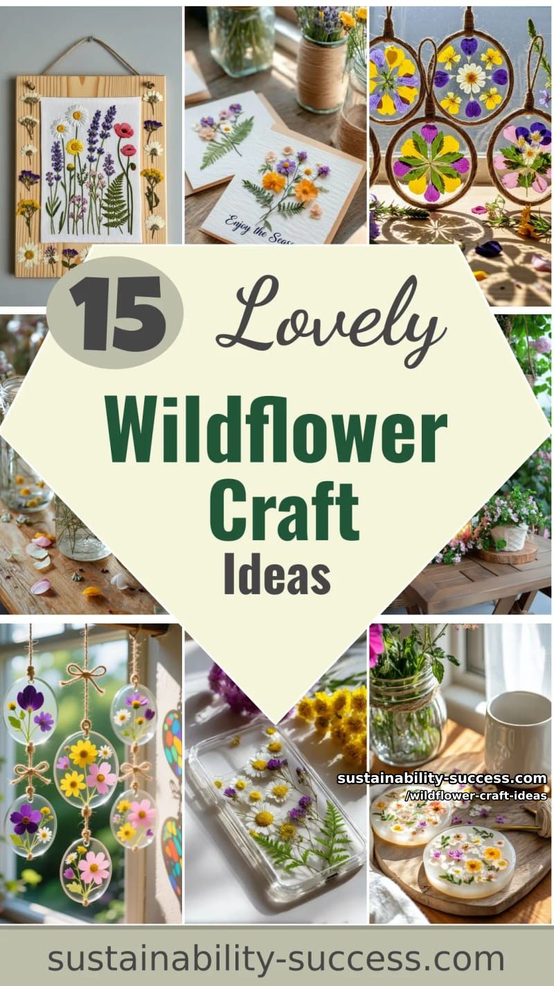 15 Must-Try Wildflower Craft Ideas For Spring 2026 49 wildflower craft ideas - Collage 48