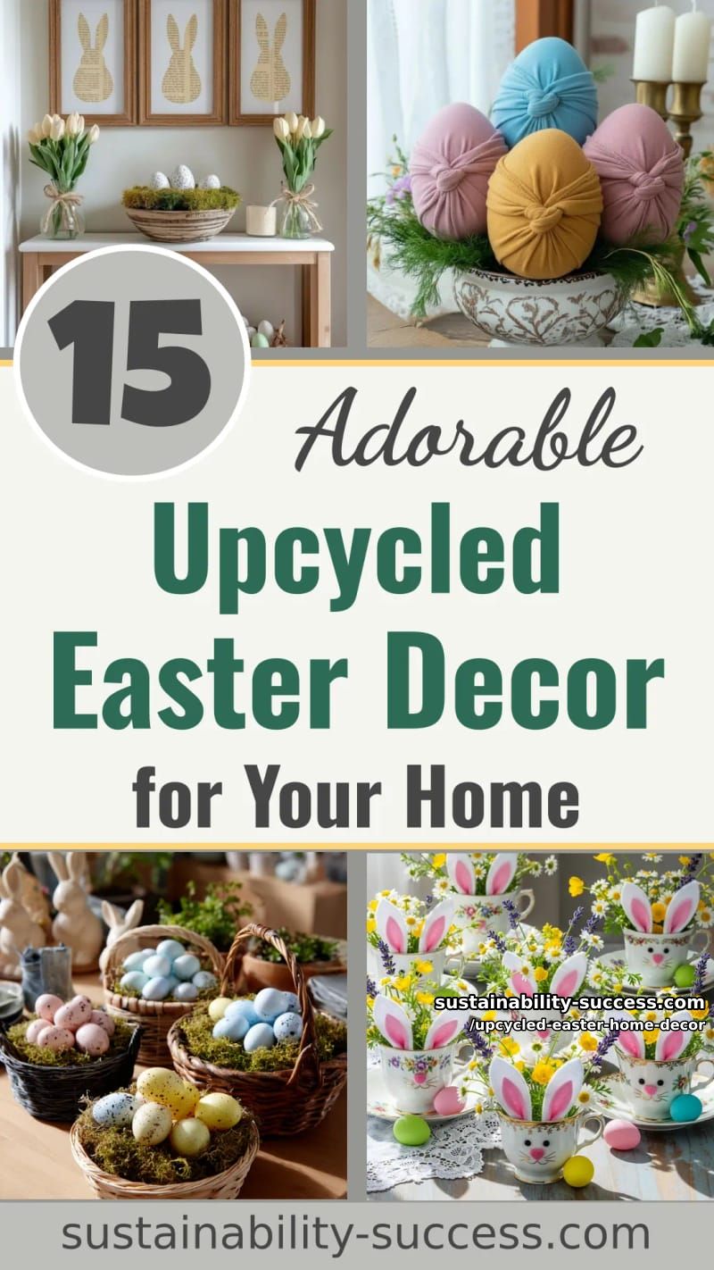 15 Upcycled Easter Home Decor To Give Your Space a Fresh, Eco-Friendly Look 50 create upcycled easter home decor you'll love 49