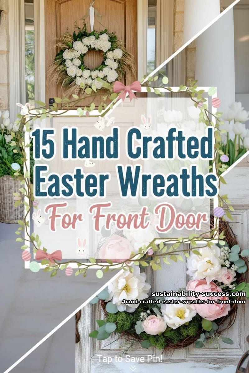 15 Hand Crafted Easter Wreaths For Front Door To Wow Your Guests 47 hand crafted easter wreaths for front door - Collage 46