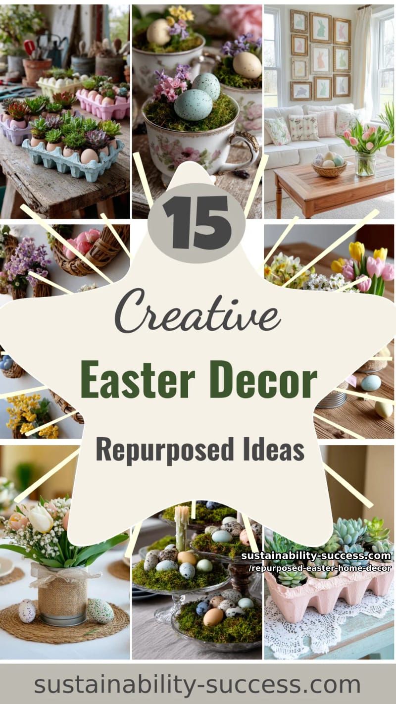 15 Repurposed Easter Home Decor For a Creative and Sustainable Celebration 39 make your own repurposed easter home decor ideas 38
