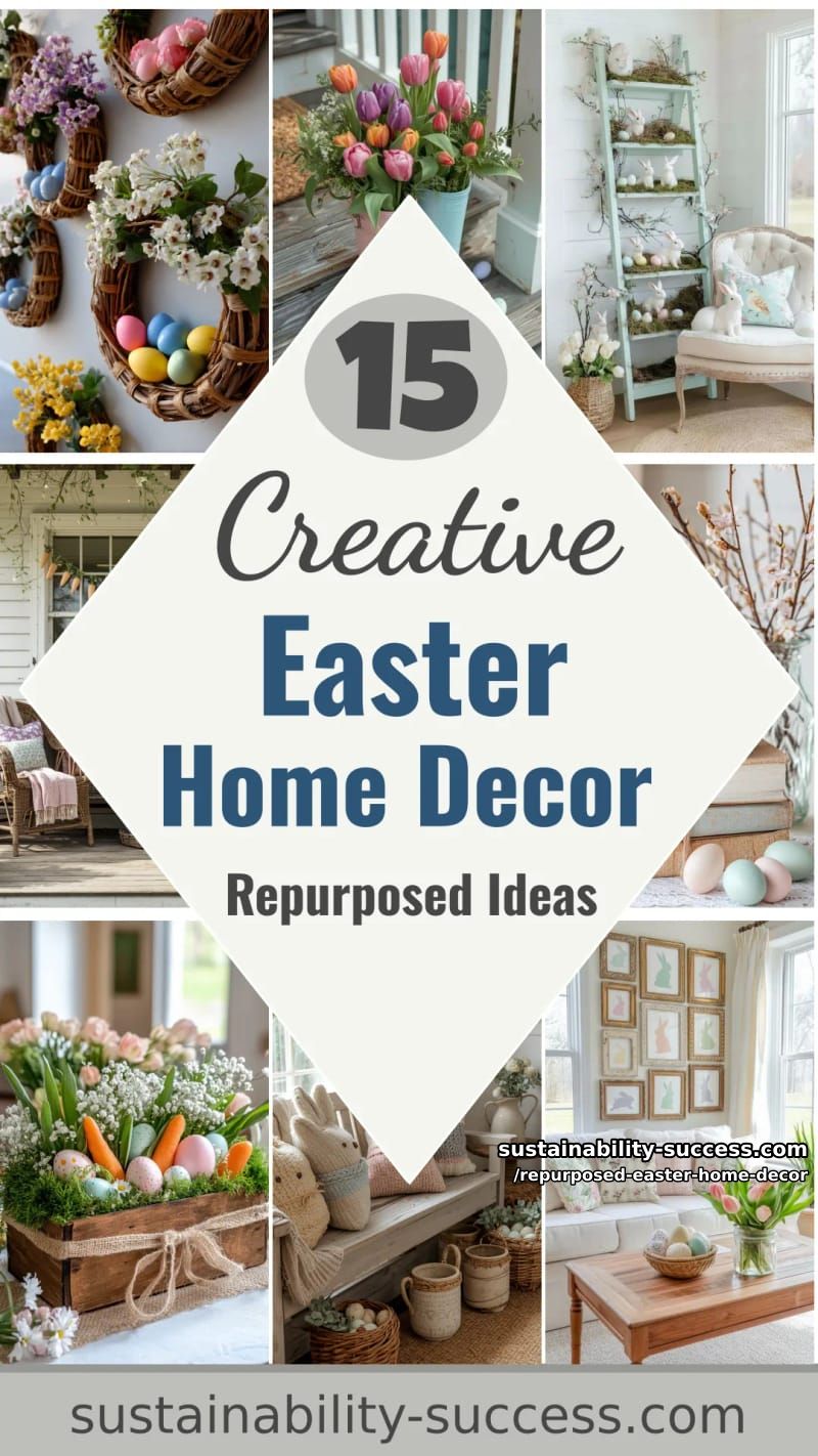 15 Repurposed Easter Home Decor For a Creative and Sustainable Celebration 40 make your own repurposed easter home decor ideas 39