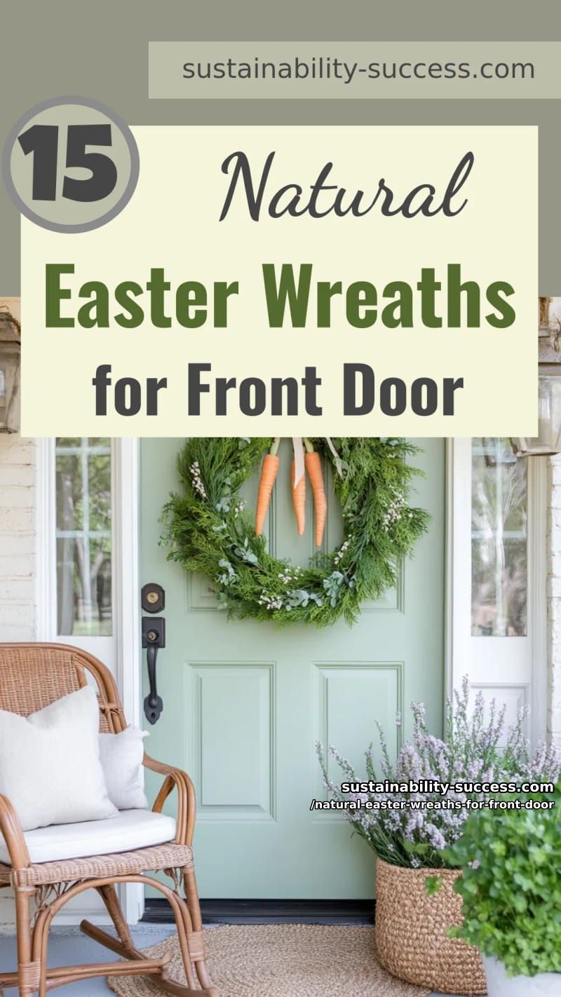 15 Natural Easter Wreaths For Front Door Using Moss, Twigs & Beautiful Earthy Textures 50 natural easter wreaths for front door - Collage 49