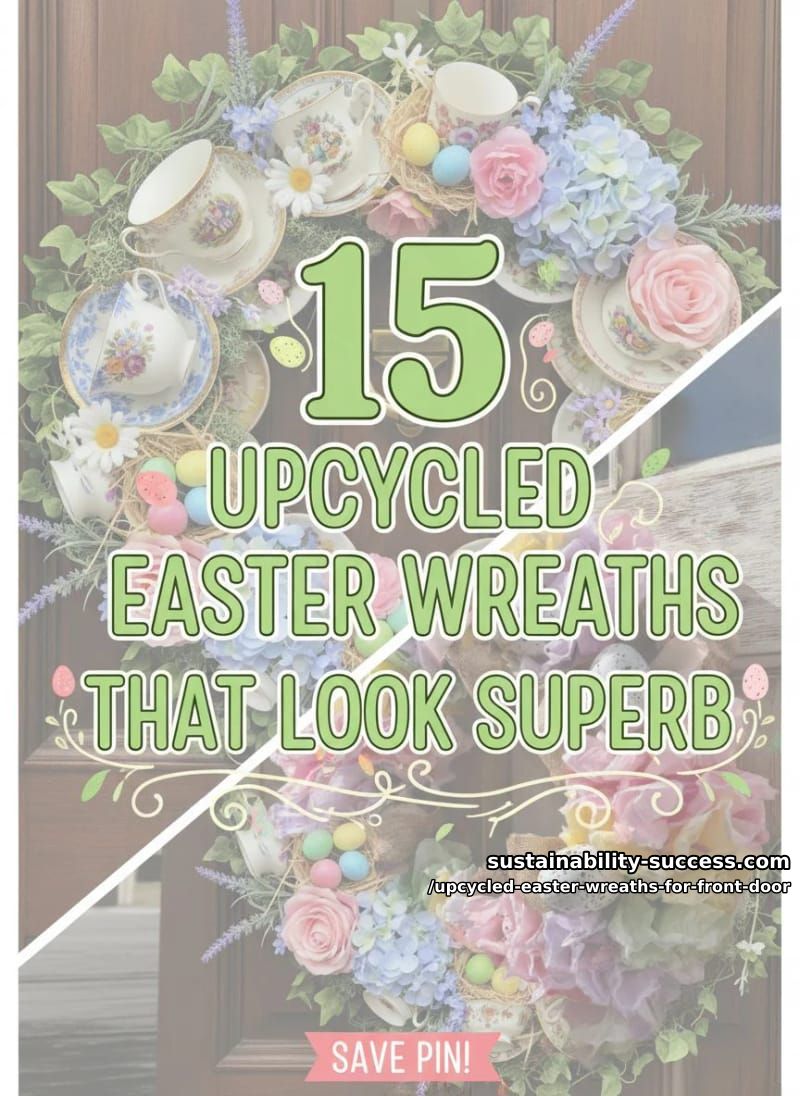15 Upcycled Easter Wreaths For Front Door That Look Superb 40 upcycled easter wreaths for front door - Collage 39
