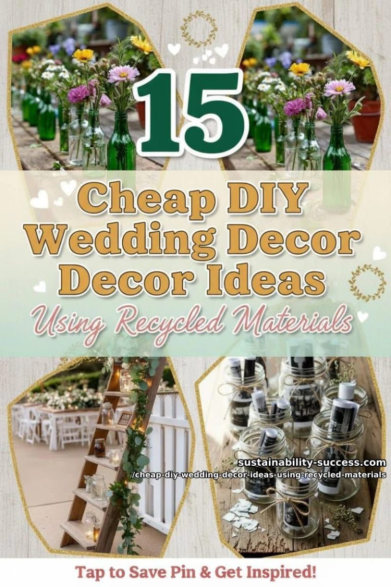 Visual Reference: 15 Cheap DIY Wedding Decor Ideas Using Recycled Materials To
