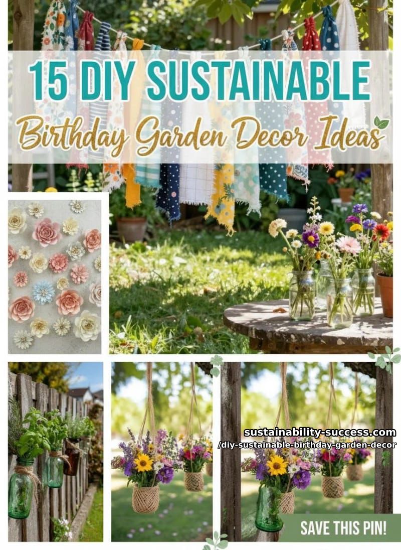 15 DIY Sustainable Birthday Garden Decor for Happier Celebration 34 DIY Sustainable Birthday Garden Decor - Collage 33