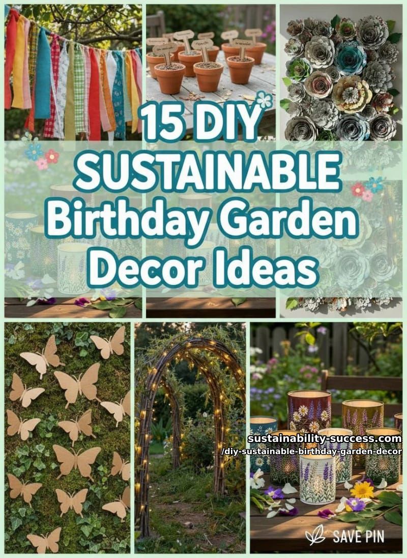 15 DIY Sustainable Birthday Garden Decor for Happier Celebration 36 DIY Sustainable Birthday Garden Decor - Collage 35