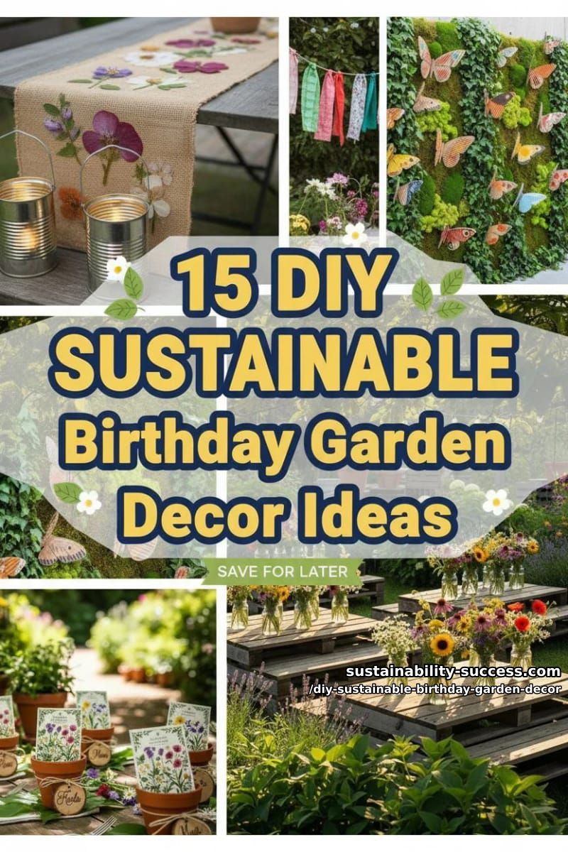 15 DIY Sustainable Birthday Garden Decor for Happier Celebration 38 DIY Sustainable Birthday Garden Decor - Collage 37