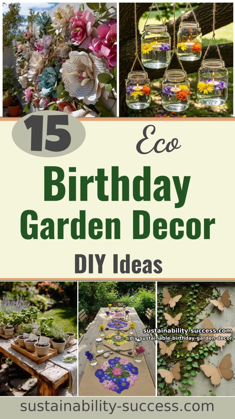 15 DIY Sustainable Birthday Garden Decor for Happier Celebration 41 DIY Sustainable Birthday Garden Decor - Collage 40
