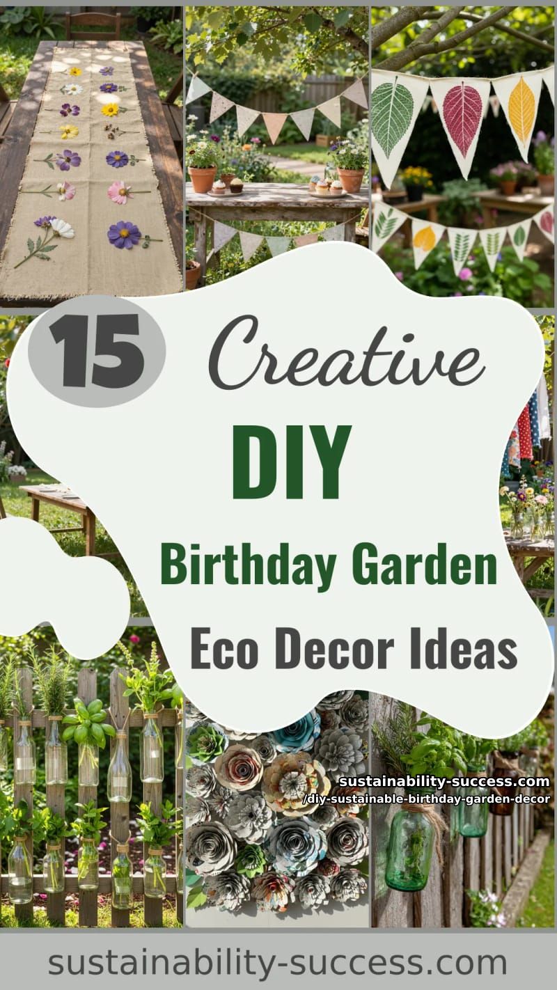 15 DIY Sustainable Birthday Garden Decor for Happier Celebration 42 DIY Sustainable Birthday Garden Decor - Collage 41