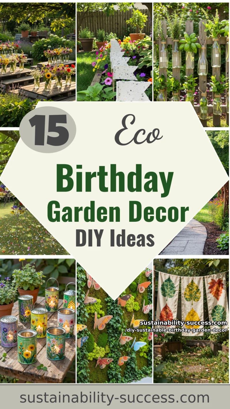 15 DIY Sustainable Birthday Garden Decor for Happier Celebration 43 DIY Sustainable Birthday Garden Decor - Collage 42