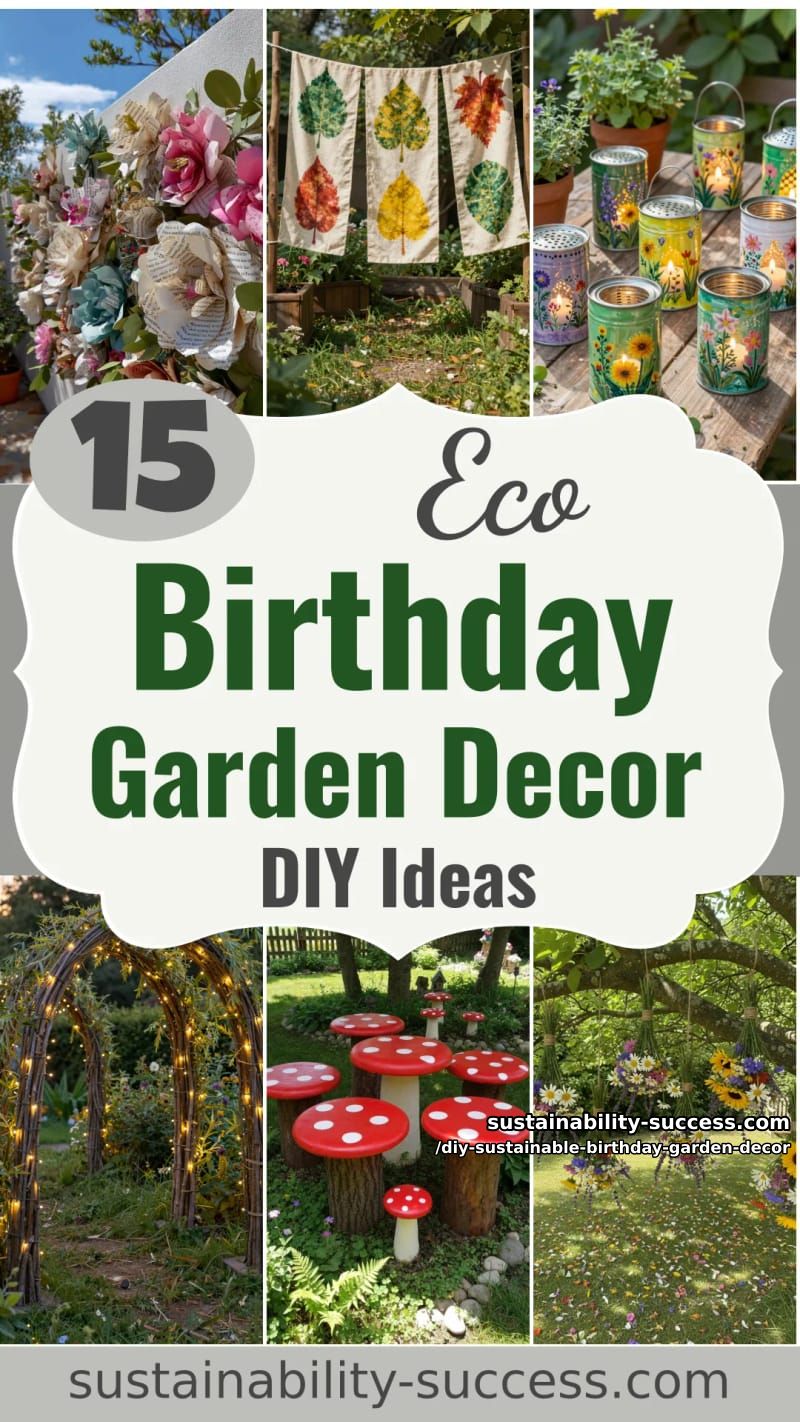 15 DIY Sustainable Birthday Garden Decor for Happier Celebration 46 DIY Sustainable Birthday Garden Decor - Collage 45