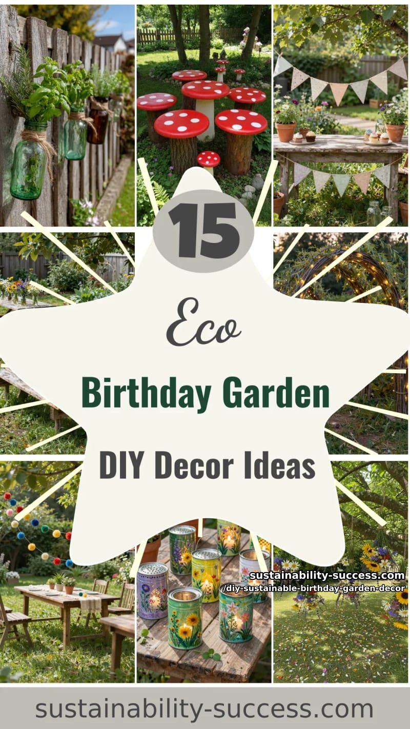 15 DIY Sustainable Birthday Garden Decor for Happier Celebration 47 DIY Sustainable Birthday Garden Decor - Collage 46