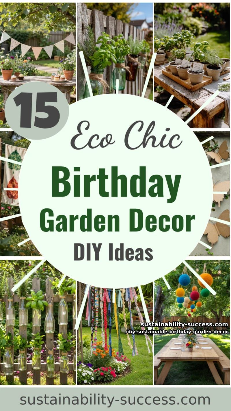 15 DIY Sustainable Birthday Garden Decor for Happier Celebration 49 DIY Sustainable Birthday Garden Decor - Collage 48