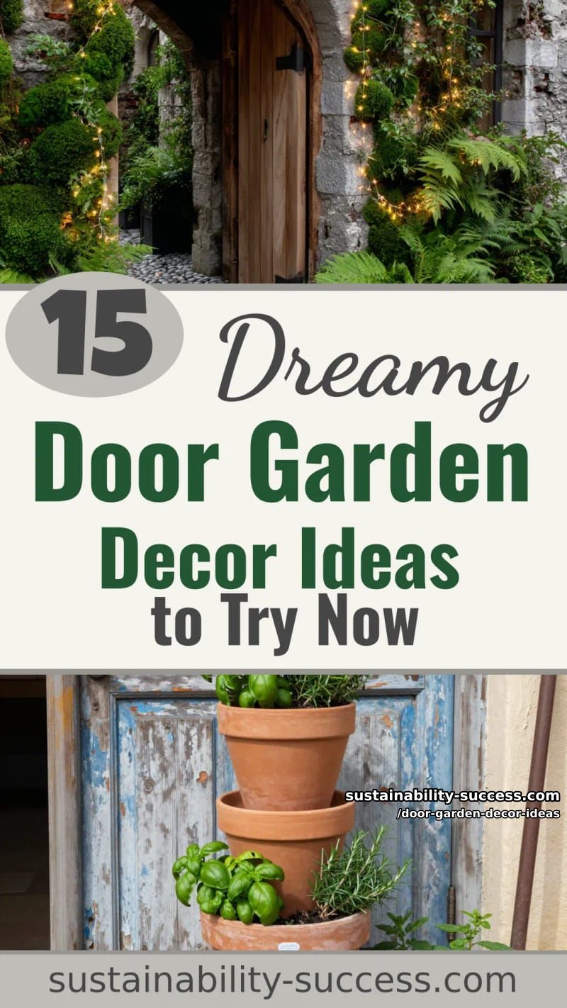 15 Dreamy Door Garden Decor Ideas to Try This Season 52 Door Garden Decor Ideas - Collage 51