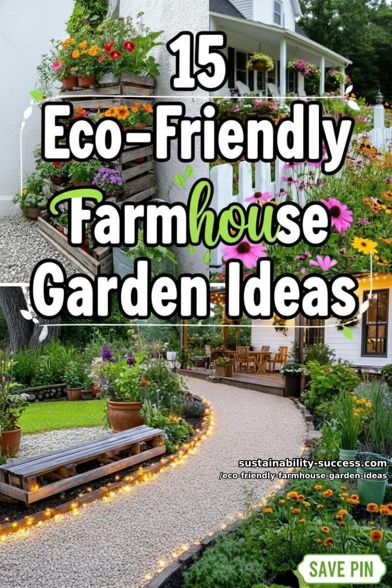 15 Eco-Friendly Farmhouse Garden Ideas for a Charming Sustainable Backyard 42 Eco-Friendly Farmhouse Garden Ideas - Collage 41
