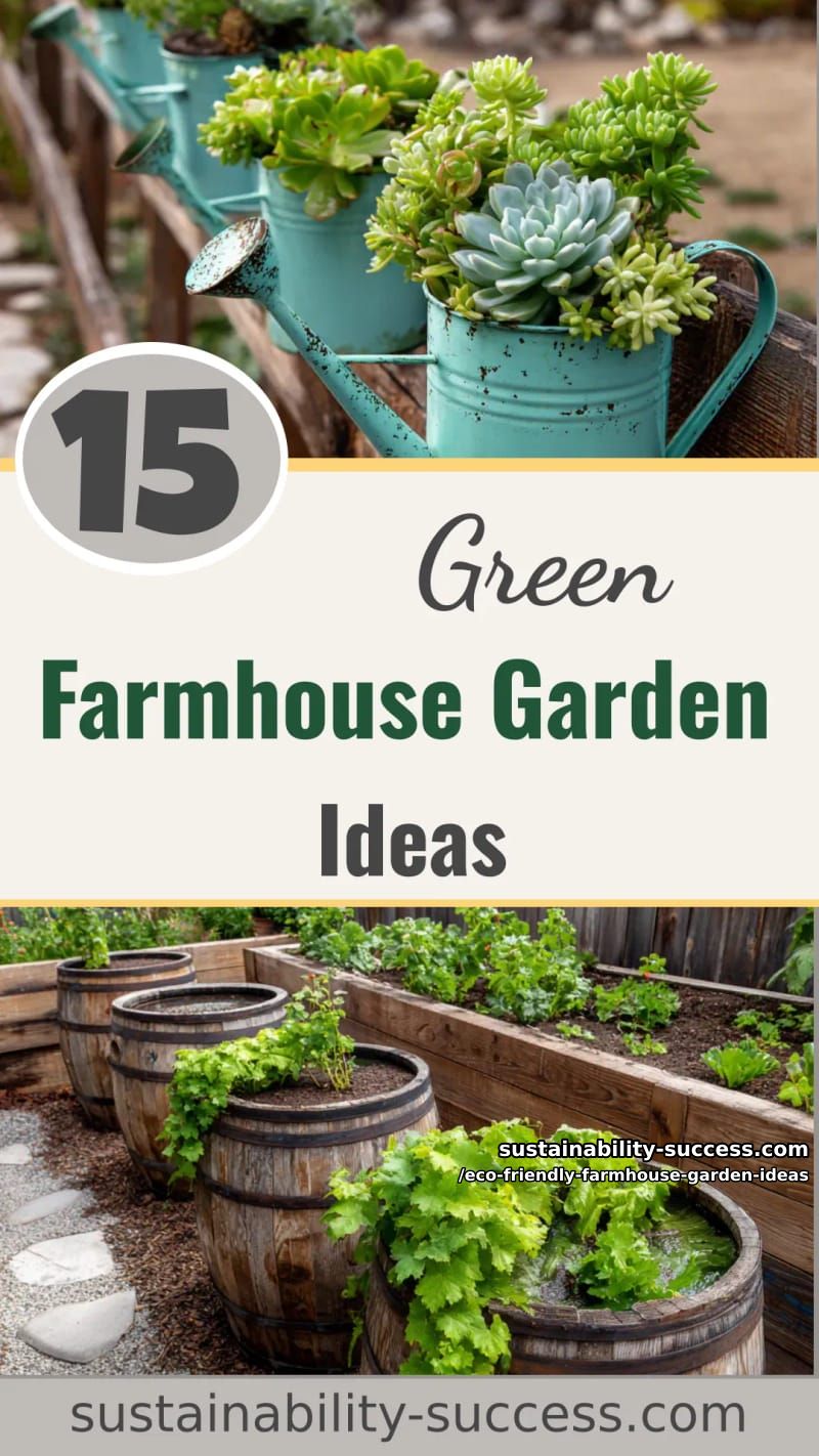 15 Eco-Friendly Farmhouse Garden Ideas for a Charming Sustainable Backyard 46 Eco-Friendly Farmhouse Garden Ideas - Collage 45