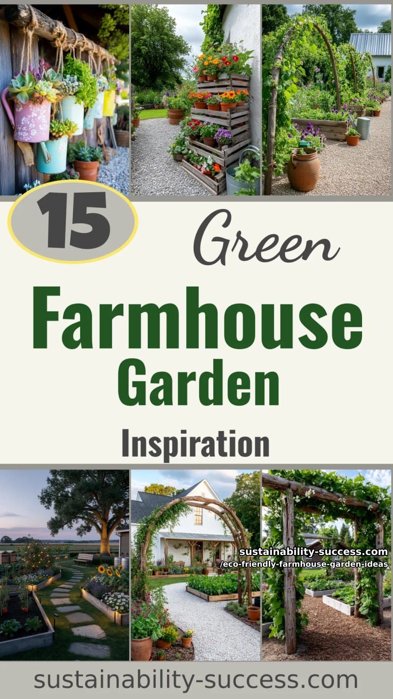 15 Eco-Friendly Farmhouse Garden Ideas for a Charming Sustainable Backyard 51 Eco-Friendly Farmhouse Garden Ideas - Collage 50