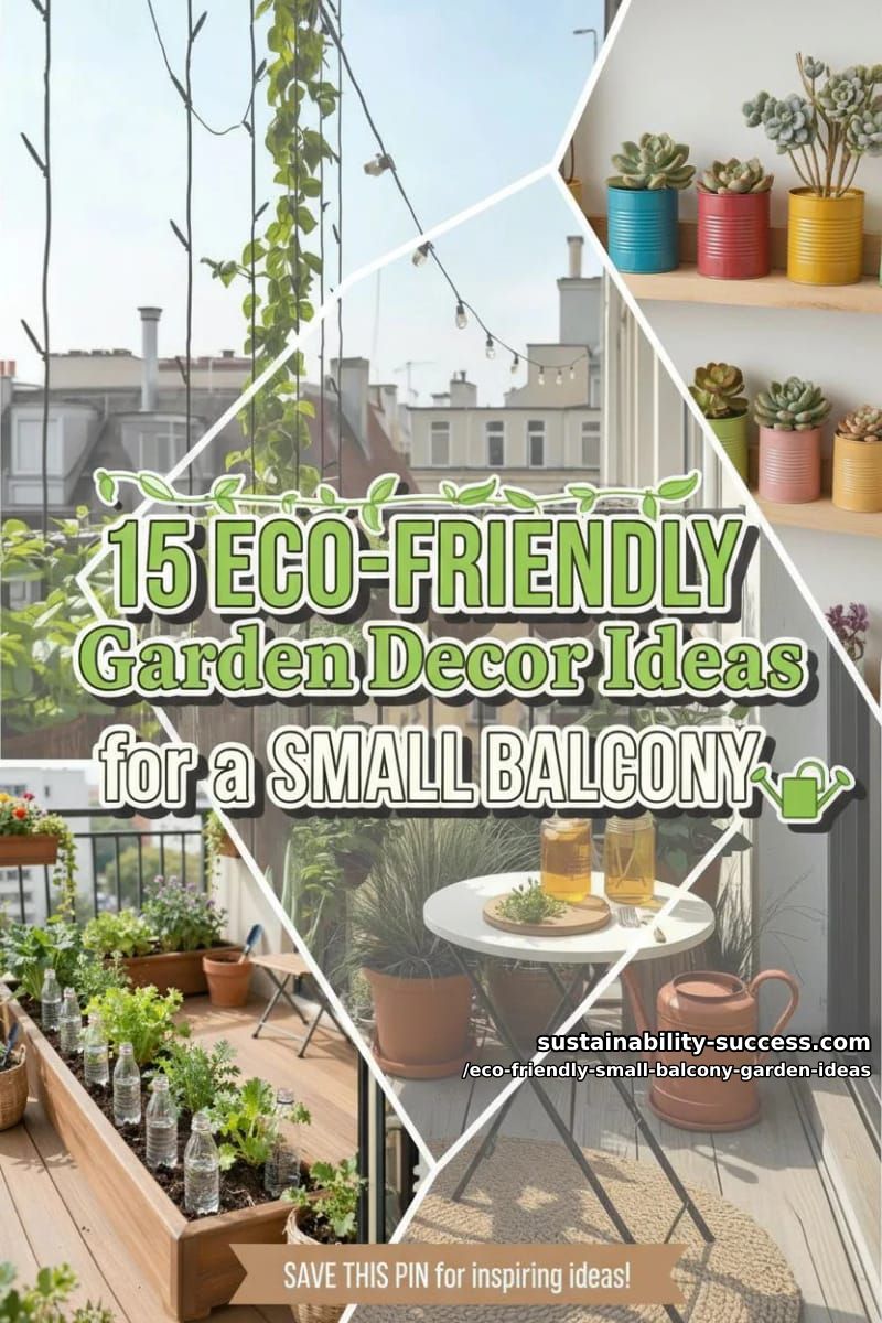 15 Eco-Friendly Garden Decor Ideas for a Small Balcony 39 Eco-Friendly Small Balcony Garden Ideas - Collage 38
