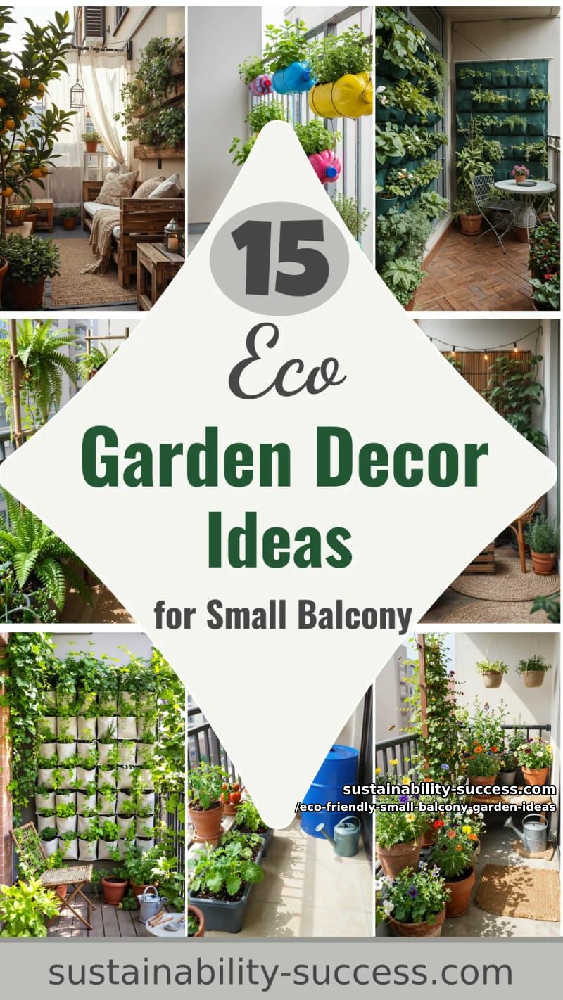 15 Eco-Friendly Garden Decor Ideas for a Small Balcony 42 Eco-Friendly Small Balcony Garden Ideas - Collage 41