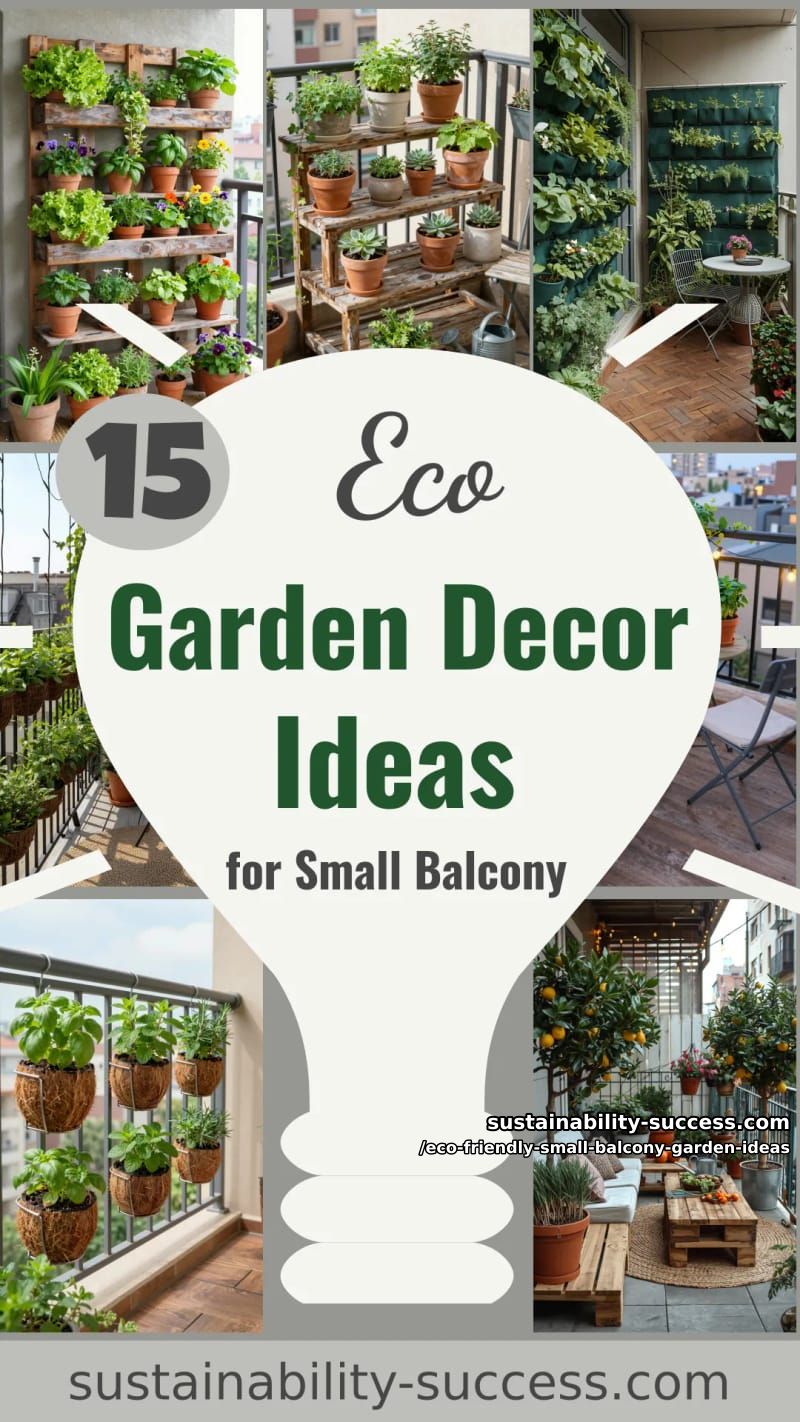 15 Eco-Friendly Garden Decor Ideas for a Small Balcony 46 Eco-Friendly Small Balcony Garden Ideas - Collage 45