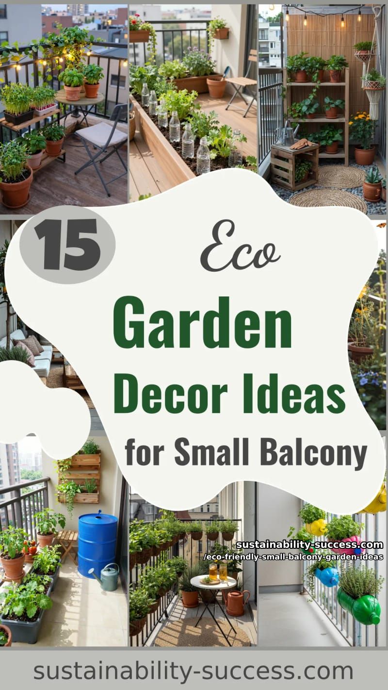 15 Eco-Friendly Garden Decor Ideas for a Small Balcony 49 Eco-Friendly Small Balcony Garden Ideas - Collage 48