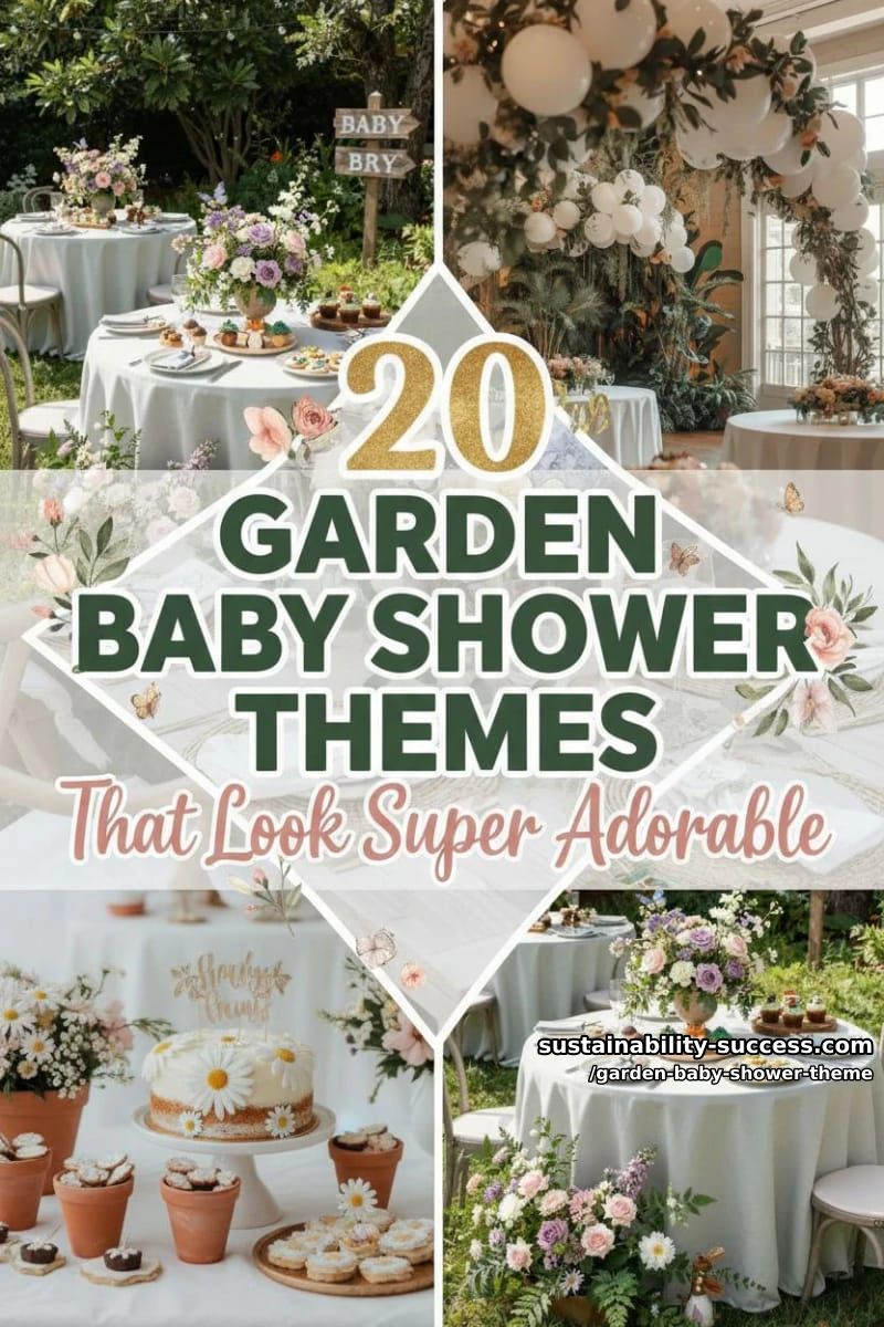 20 Garden Baby Shower Theme For A Sweet Outdoor Party 43 garden baby shower theme - Collage 42