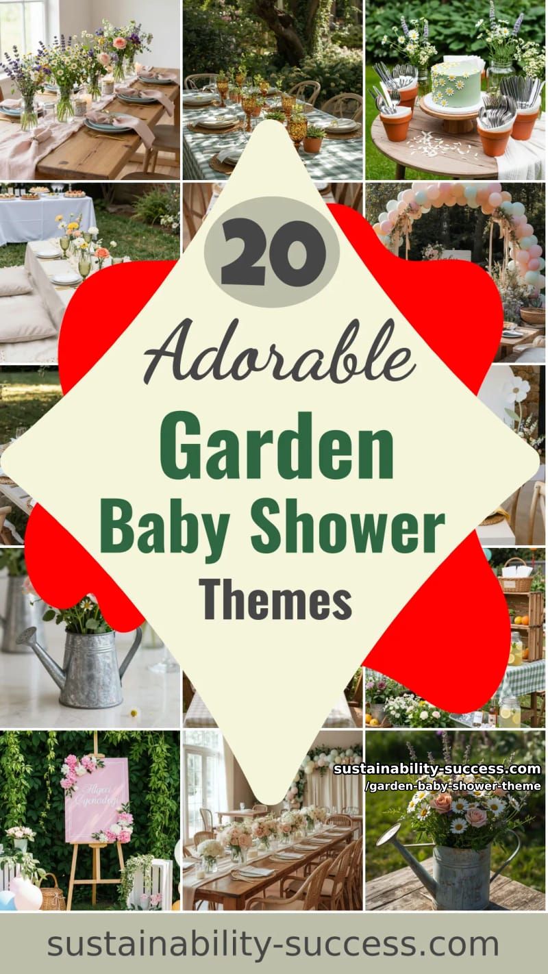 20 Garden Baby Shower Theme For A Sweet Outdoor Party 48 garden baby shower theme - Collage 47