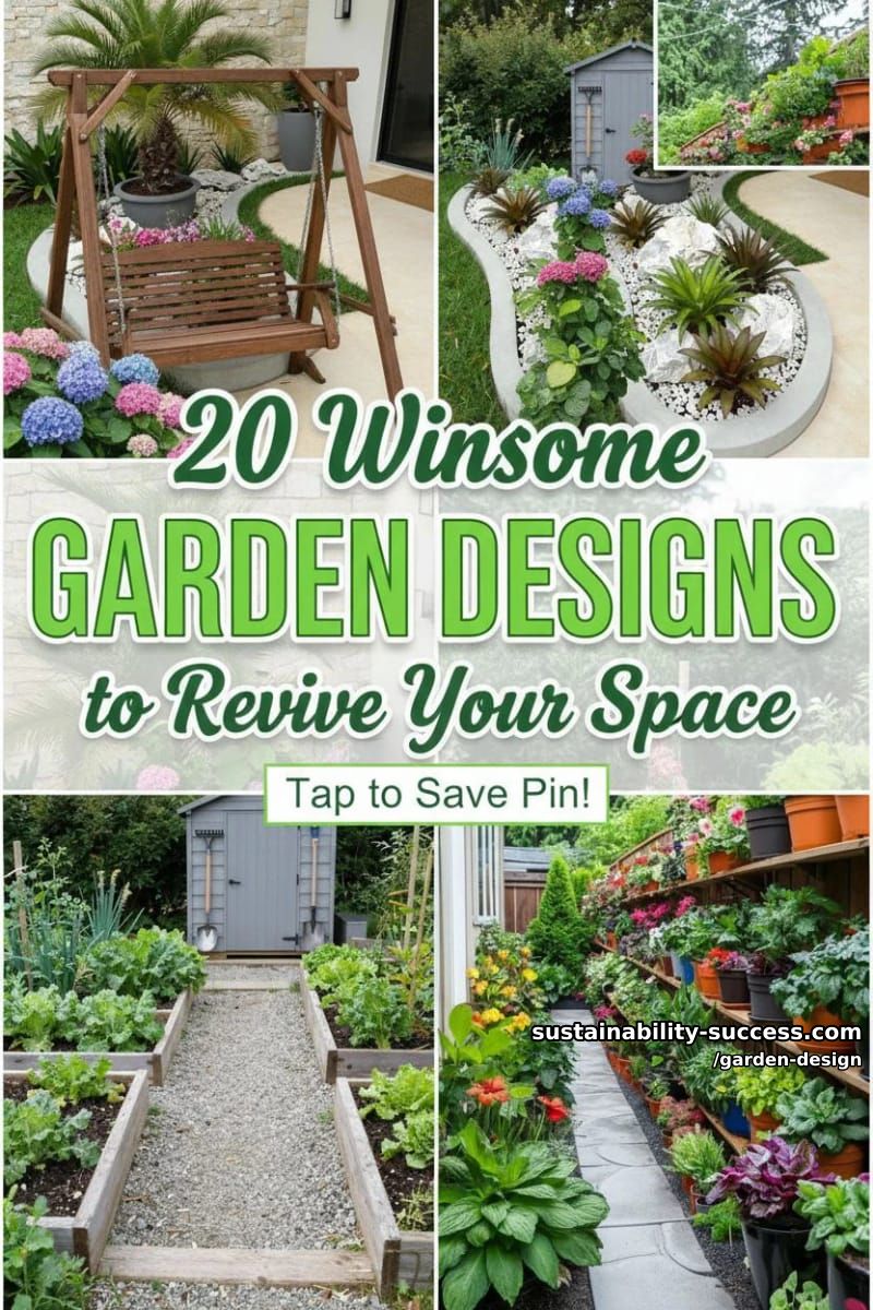 20 Garden Designs to Revive Your Space 49 garden design - Collage 48