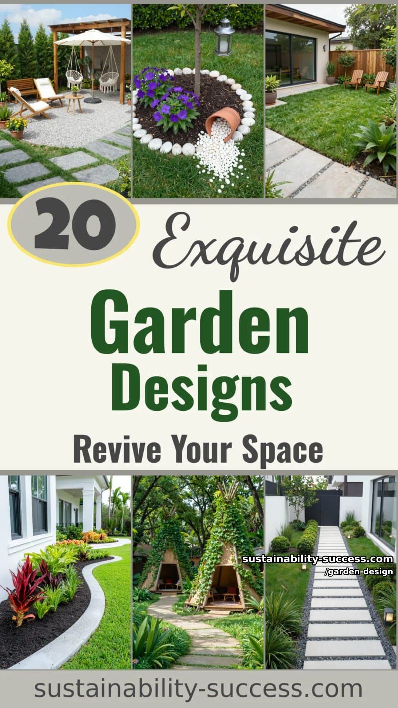 20 Garden Designs to Revive Your Space 58 garden design - Collage 57