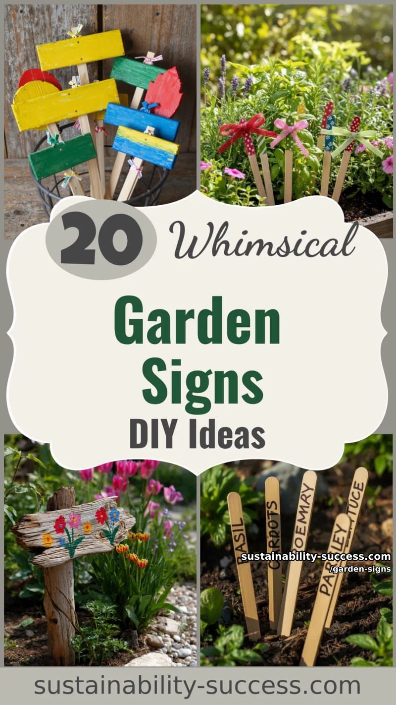 20 Garden Signs For A Delightful Backyard Retreat 47 garden signs - Collage 46