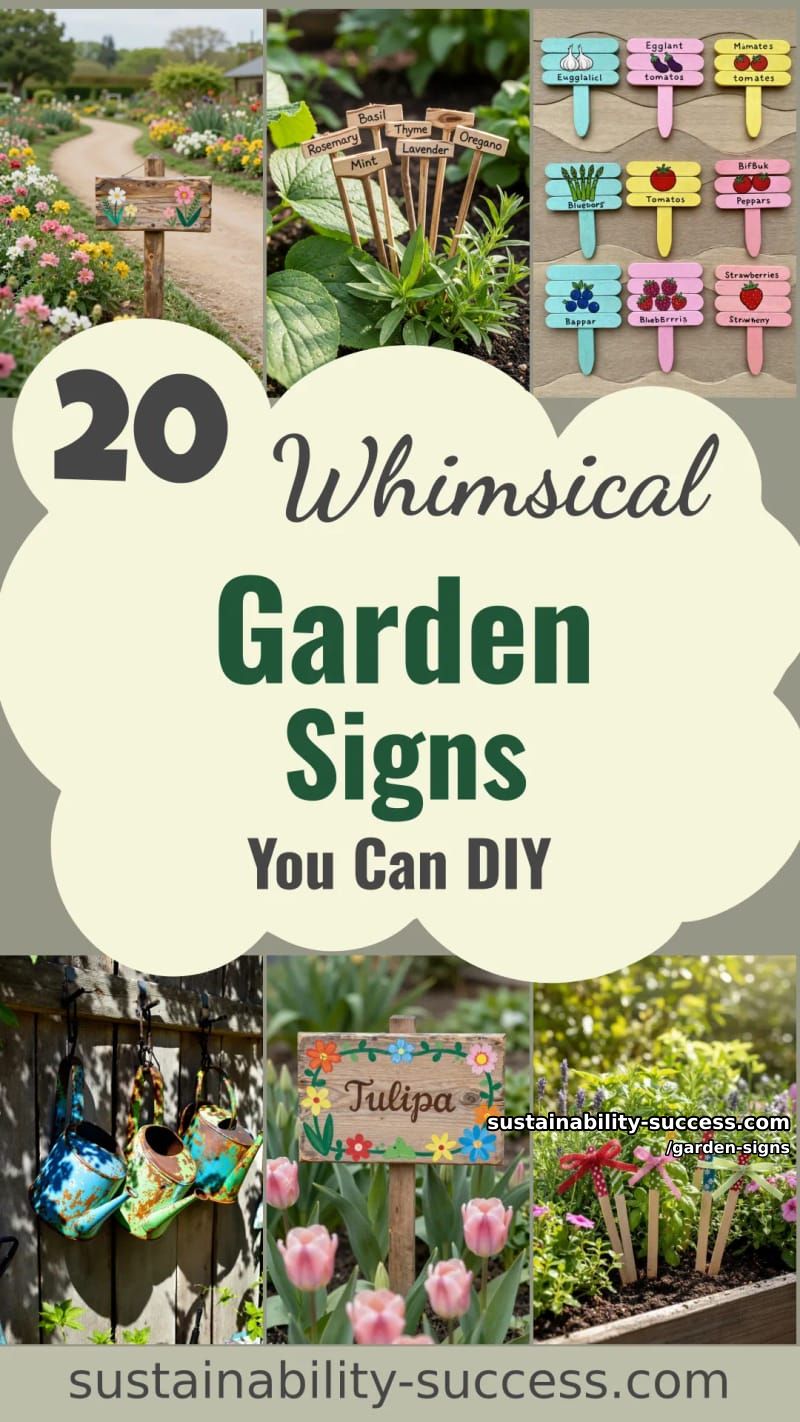 20 Garden Signs For A Delightful Backyard Retreat 49 garden signs - Collage 48