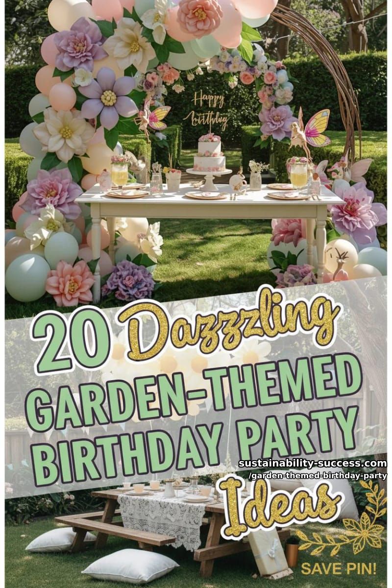 20 Dazzling Garden-Themed Birthday Party Ideas 48 garden themed birthday party - Collage 47