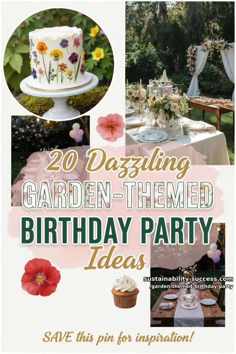 20 Dazzling Garden-Themed Birthday Party Ideas 49 garden themed birthday party - Collage 48