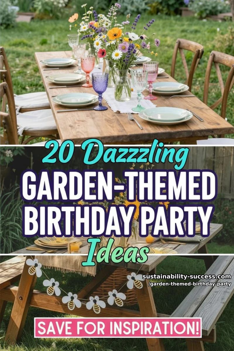 20 Dazzling Garden-Themed Birthday Party Ideas 50 garden themed birthday party - Collage 49