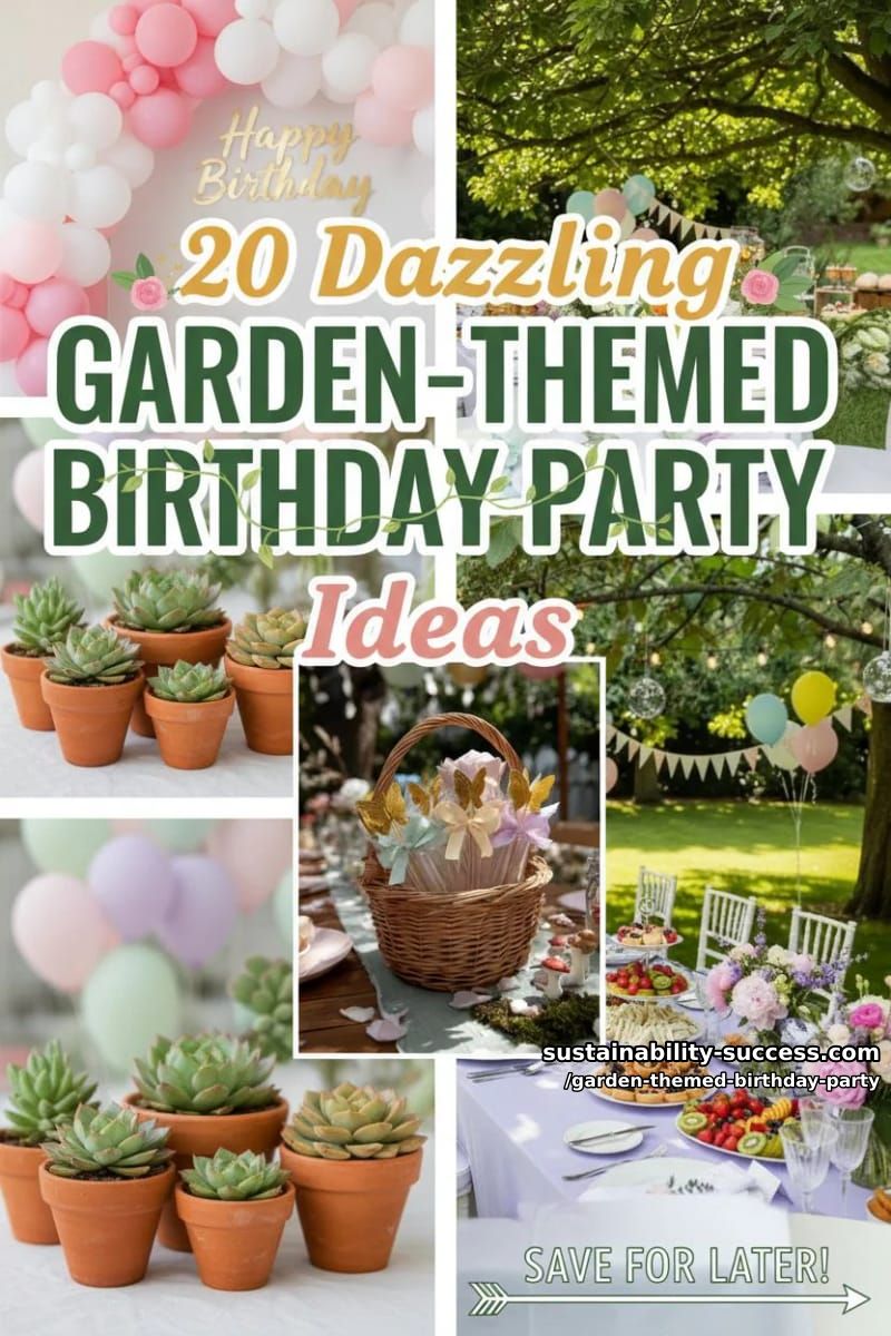 20 Dazzling Garden-Themed Birthday Party Ideas 52 garden themed birthday party - Collage 51