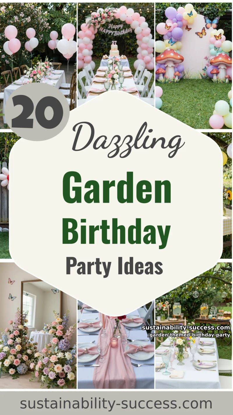20 Dazzling Garden-Themed Birthday Party Ideas 53 garden themed birthday party - Collage 52