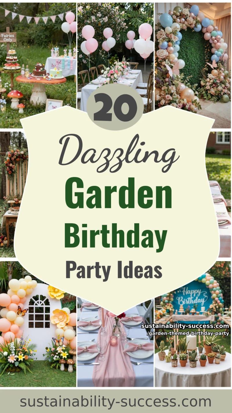 20 Dazzling Garden-Themed Birthday Party Ideas 54 garden themed birthday party - Collage 53