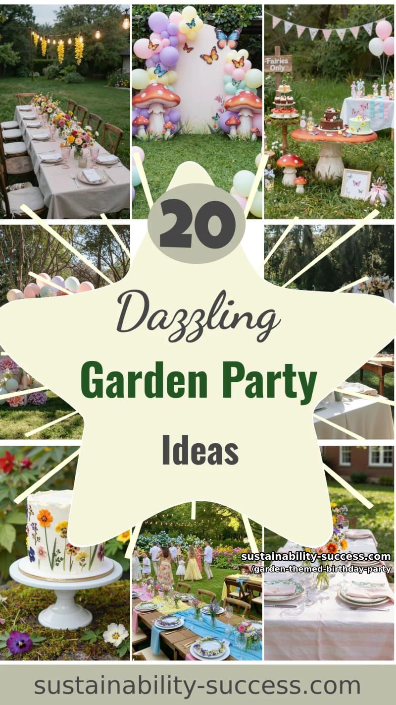 20 Dazzling Garden-Themed Birthday Party Ideas 56 garden themed birthday party - Collage 55
